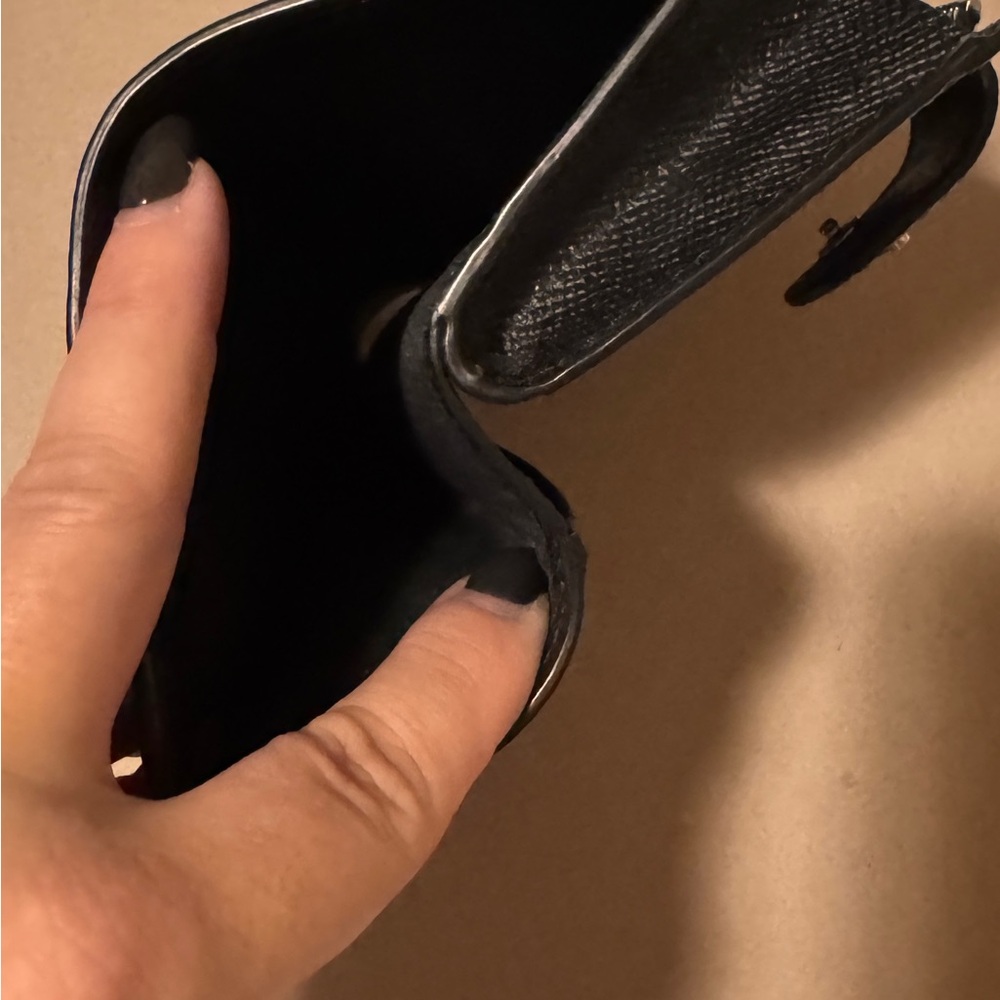Coach Textured Black Leather Bifold Wallet - Picture 5 of 5
